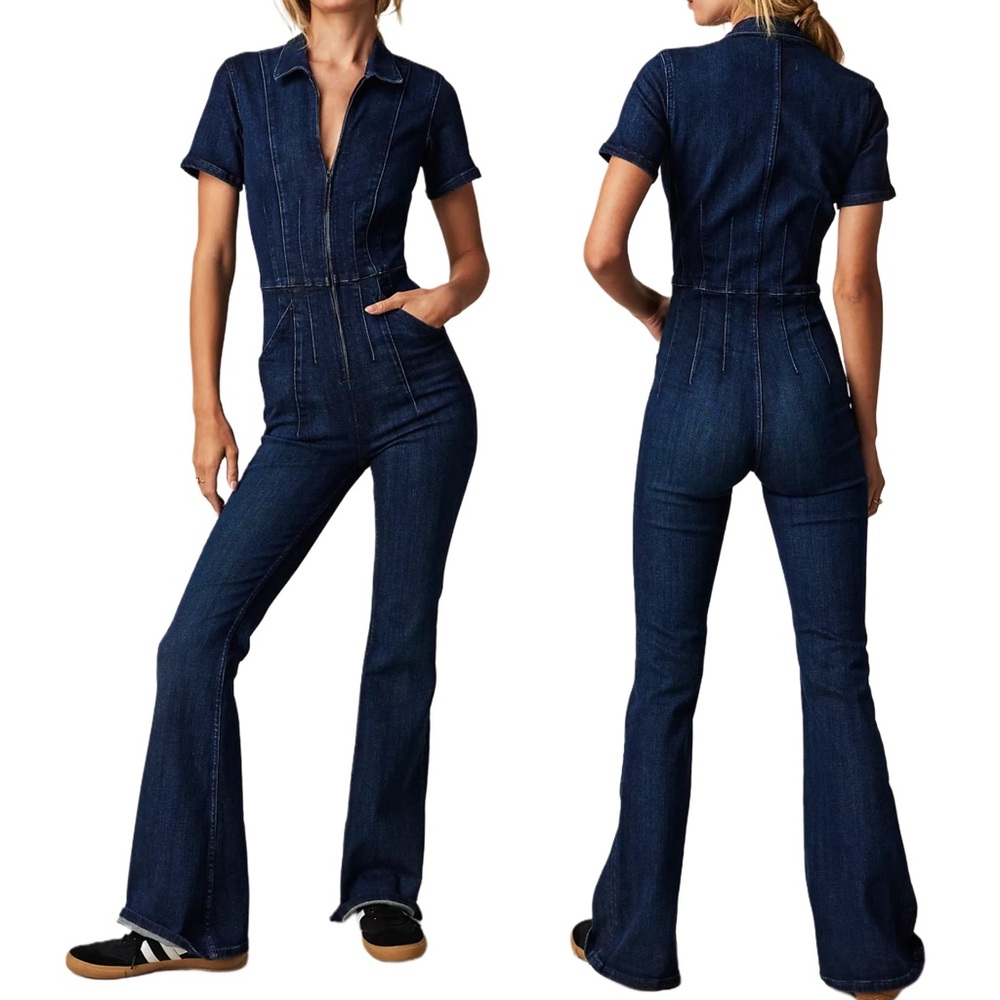 Free People We The Free Jayde Flare Jumpsuit NWT